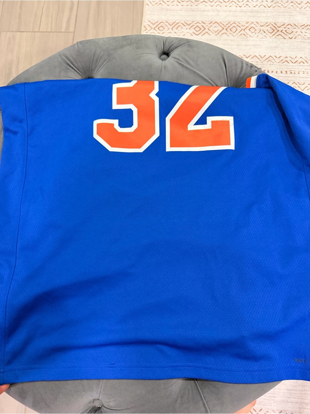 Nike Royal Blue and Orange NBA Sleeveless Jersey - Picture 6 of 7
